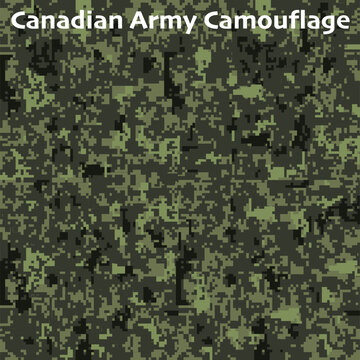 Canadian Forces. Professional army pixel camouflage of Canada. Professional army of the country.