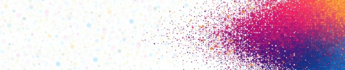 Abstract halftone pattern, three-color gradient, white background , minimalist, vibrant