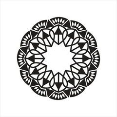 Simple and easy art mandala using for border decoration, t-shirt design.