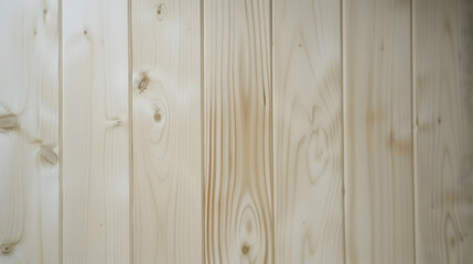 Fototapeta premium Smooth wooden planks with natural grain patterns and light coloration.