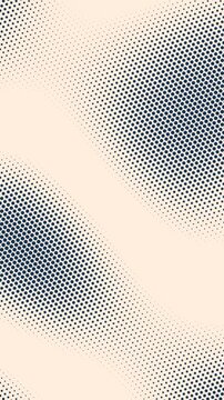 Animated abstract technology halftone background, Dot animation background vertical
