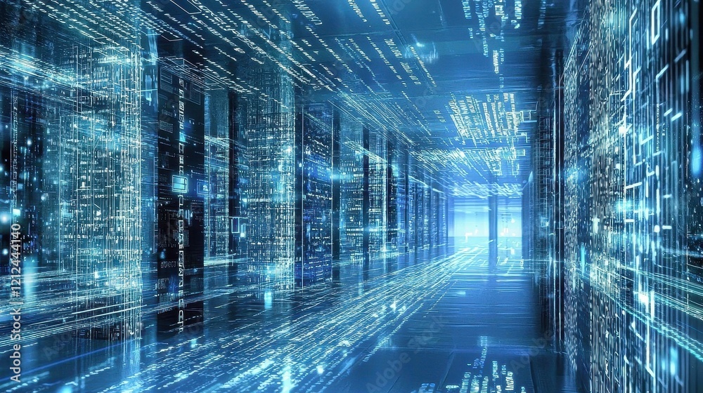 Fototapete Graphic showcasing various data lake storage solutions for unstructured data.