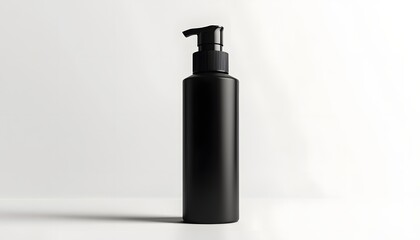 Black Pump Bottle Design, Elegant & Simple
