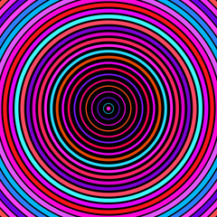 Abstract vector circle halftone black background. Gradient retro line pattern design. Universal template