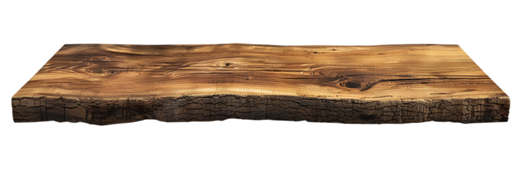 Richly textured wooden plank with earthy brown tones