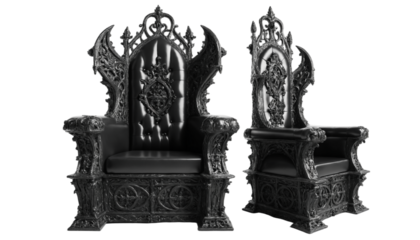  Majestic gothic style throne png