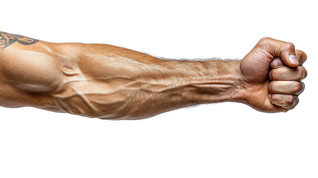 hand of a man isolated on white background