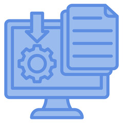 Data Gathering Icon Element For Design