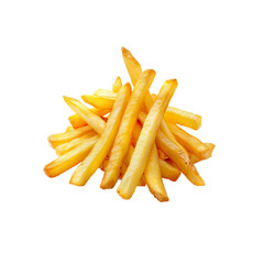 Fast Food Fries Fried chicken isolated on transparent background