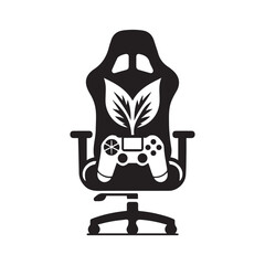 Gamming Chair Logo Icon Vector Illustration