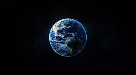 Obraz premium stunning view of Earth from space, showcasing its vibrant colors and features