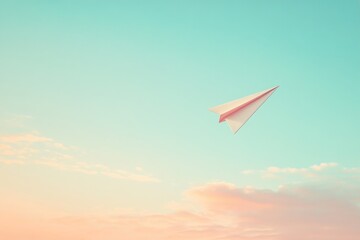 Paper Airplane in the Sky