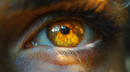 Golden Eye: A Glimpse into Vibrant Detail