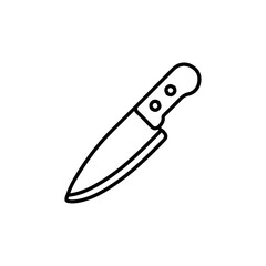 knife icon Simple outline illustration