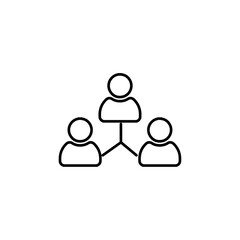 Fototapeta premium leadership icon Simple outline illustration