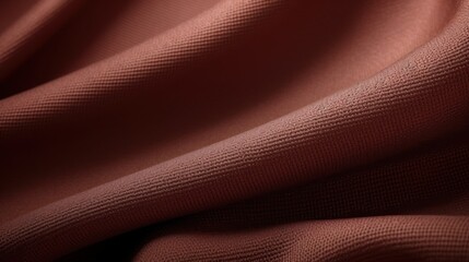 High-Quality Brown Fabric Texture Background - Detailed Close-Up of Woven Textile Pattern for Design and Decoration