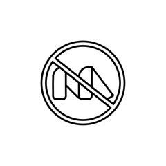 no peel icon Simple outline illustration