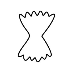 pasta icon Simple outline illustration