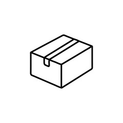 parcel icon Simple outline illustration