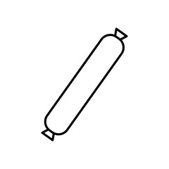 sausage icon Simple outline illustration