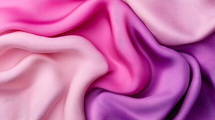 Fototapeta premium Elegant Folded Fabric Abstract in Soft Pink and Purple Hues