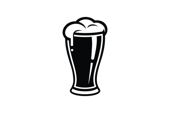 recommend clip art: Beer silhouette, Beer glass and bottle icon symbol. Beer vector illustration  