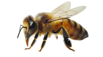 bee isolated on white background 