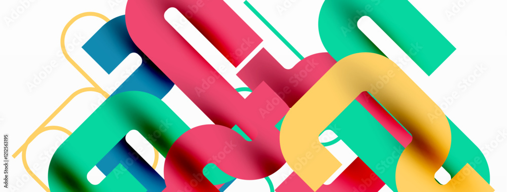 Poster Wave lines minimal abstract background