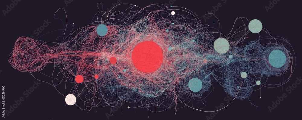 Poster information analytics concept. big data visualization. filtered machine algorithms. sorting data. ab