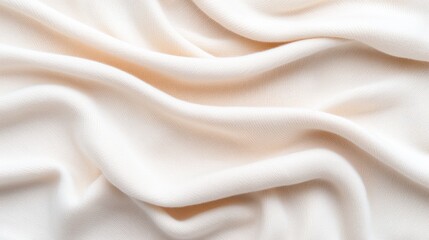 Fototapeta premium Cream fabric draped elegantly. Lifestyle background for design