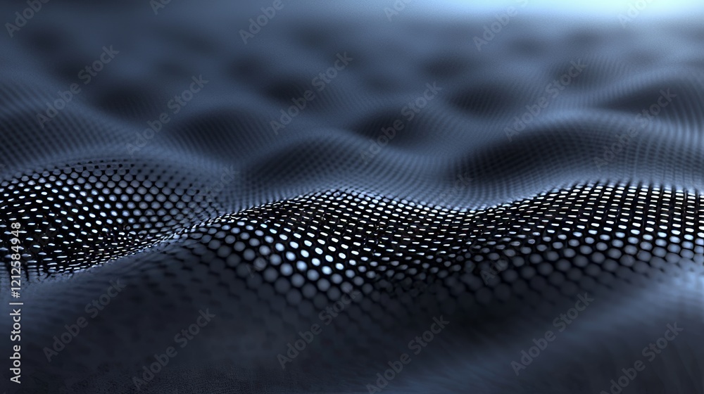 Aufkleber It features an abstract plexus shape with low-polygon lines and dots, symbolizing network digital data and communication concepts.A 4K visual representation of an abstract plexus shape