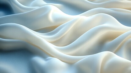 Obraz premium white wavy fabric, background texture