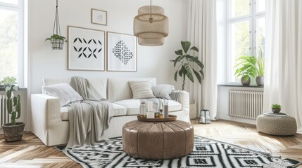 Modern living room interior design