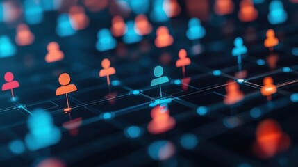 Digital Transformation Organizational Change Leadership concept. Visualizing the Digital Landscape A Futuristic Representation of Intelligence and Connectivity