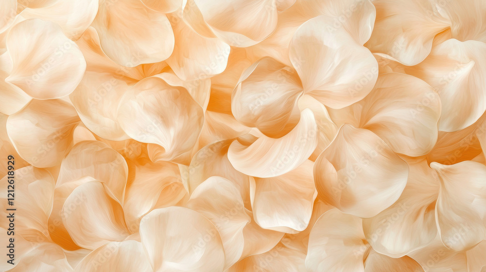 Aufkleber soft peach flower petals create delicate and elegant background, perfect for various design projects