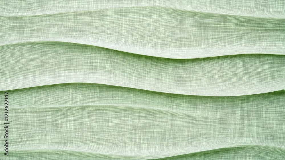 Aufkleber textured wallpaper in soft greens symbolizes growth and tranquility. gentle waves create calming atm