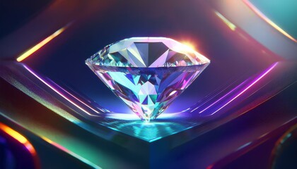 The floating diamonds create a world of endless possibilities.  