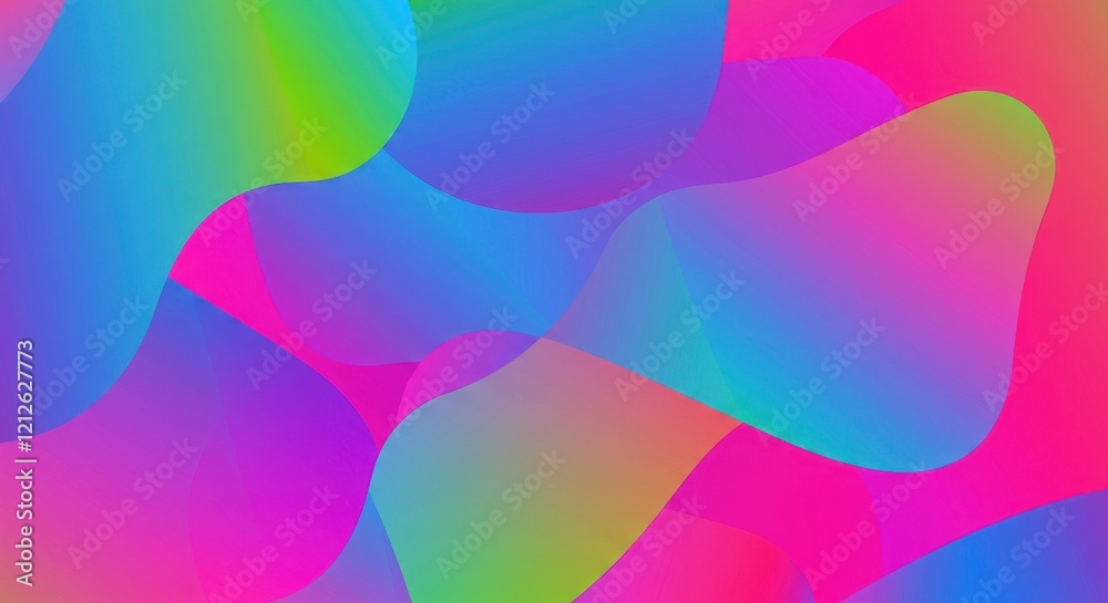 Poster abstract fluid gradient: a captivating abstract background features a dynamic interplay of vibrant f