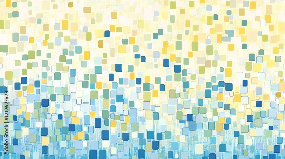 Aufkleber Abstract Colorful Square Pattern Design Artwork