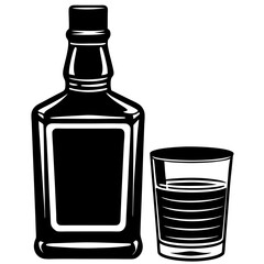 bottle and glass