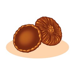 Kue cucur is a traditional Indonesian cake made from rice flour and brown sugar