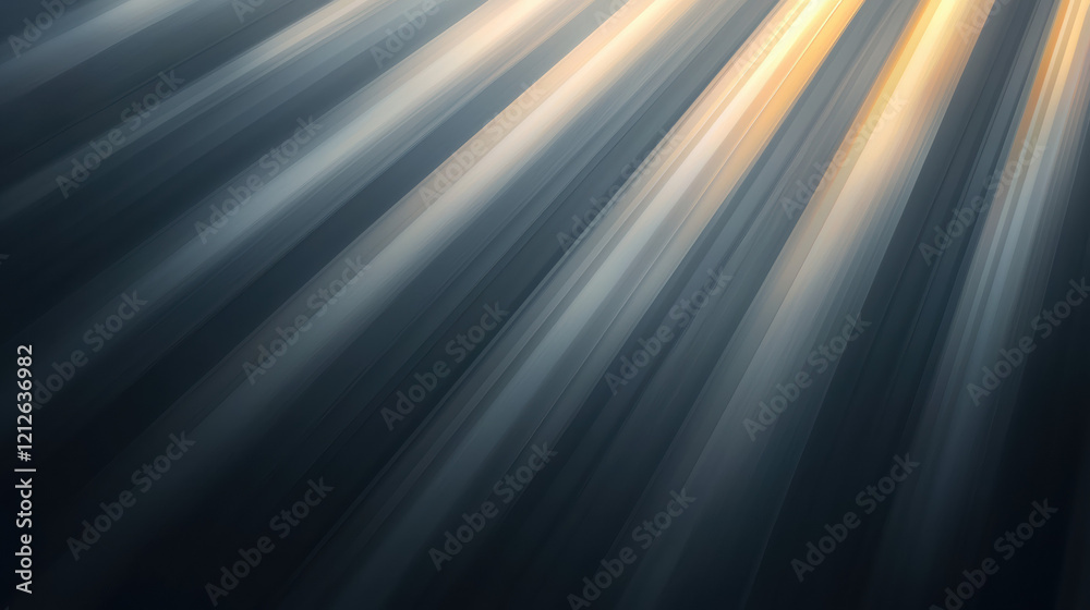 Poster subtle gold and silver gradient rays create luxurious atmosphere