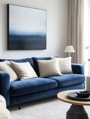 Minimalist interior design of modern stylish living room urban apartment high fidelity content bright environment cozy viewpoint contemporary concept