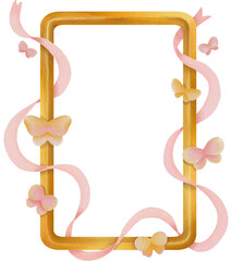 Graceful Ribbon Frame