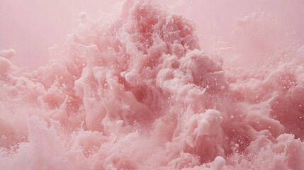 Pink Liquid Exploding in Slow Motion