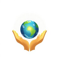 Fototapeta premium Hands Holding Earth