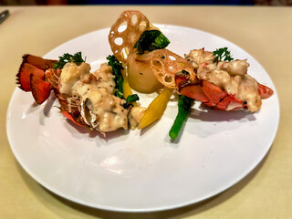 delicious lobster thermidor dinner
