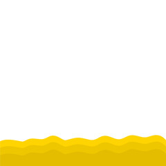 Yellow Banner Page Edge Shape