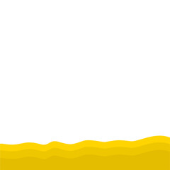 Yellow Banner Page Edge Shape