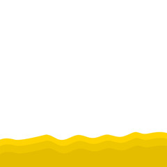 Yellow Banner Page Edge Shape